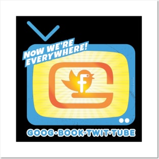 GOOG BOOK TWIT TUBE — Now We're Everywhere! Posters and Art